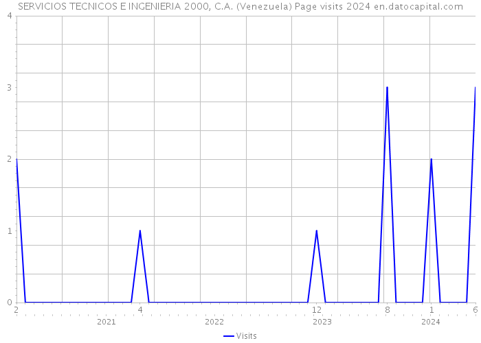 SERVICIOS TECNICOS E INGENIERIA 2000, C.A. (Venezuela) Page visits 2024 