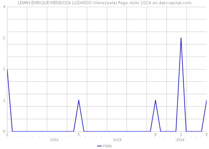 LEWIN ENRIQUE MENDOZA LUZARDO (Venezuela) Page visits 2024 