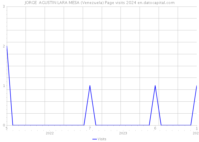 JORGE AGUSTIN LARA MESA (Venezuela) Page visits 2024 