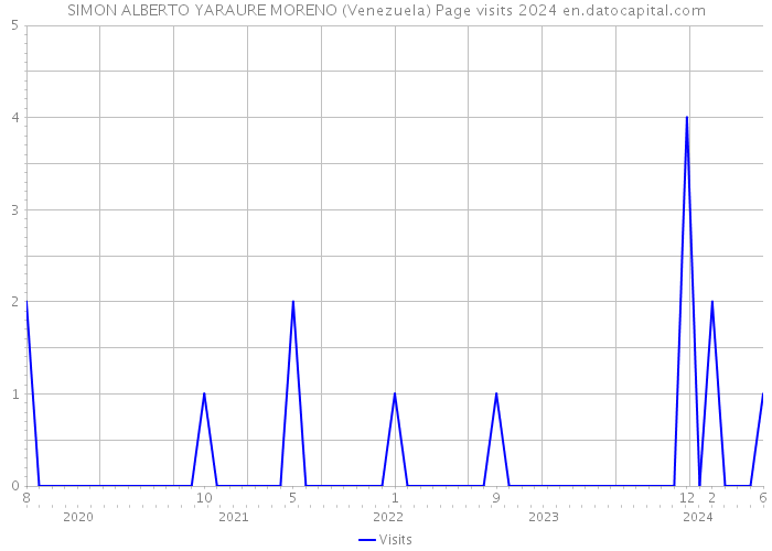 SIMON ALBERTO YARAURE MORENO (Venezuela) Page visits 2024 