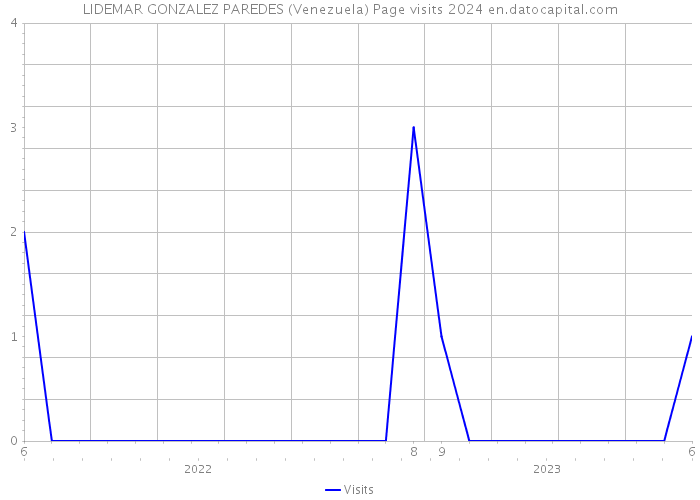 LIDEMAR GONZALEZ PAREDES (Venezuela) Page visits 2024 