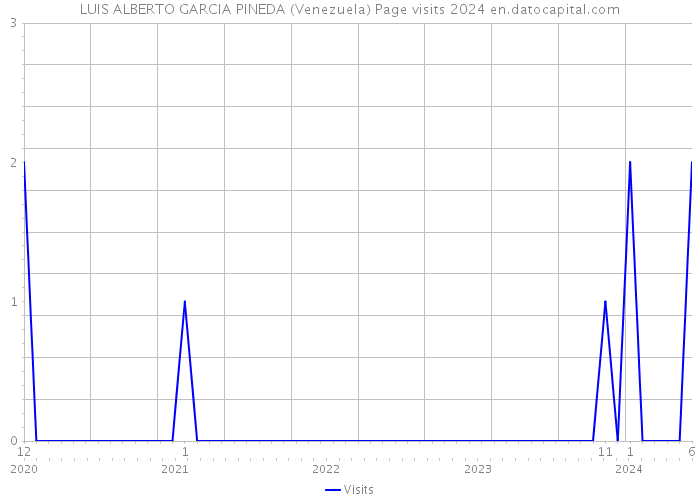 LUIS ALBERTO GARCIA PINEDA (Venezuela) Page visits 2024 