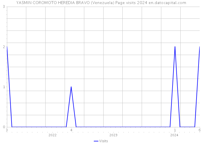YASMIN COROMOTO HEREDIA BRAVO (Venezuela) Page visits 2024 