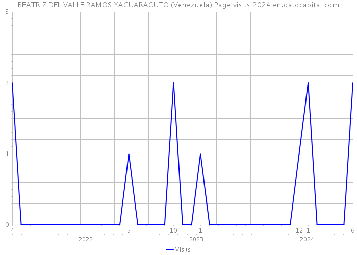 BEATRIZ DEL VALLE RAMOS YAGUARACUTO (Venezuela) Page visits 2024 