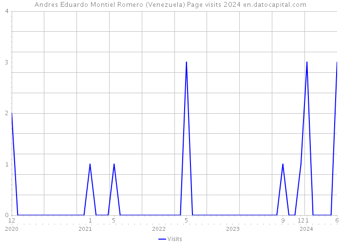 Andres Eduardo Montiel Romero (Venezuela) Page visits 2024 