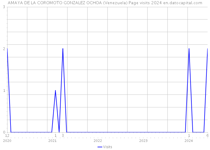AMAYA DE LA COROMOTO GONZALEZ OCHOA (Venezuela) Page visits 2024 