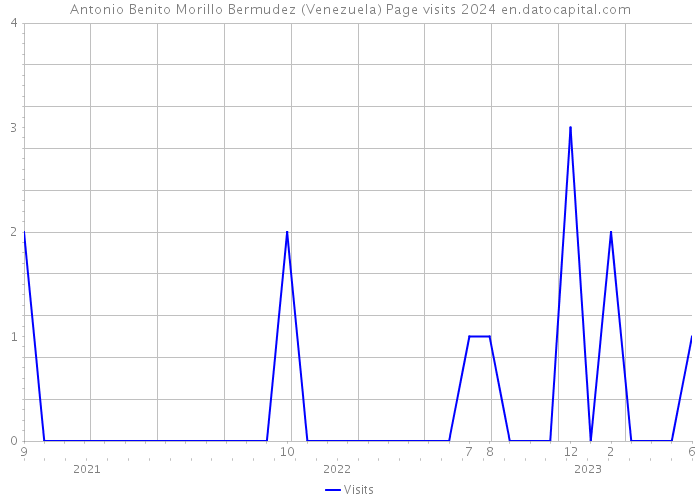 Antonio Benito Morillo Bermudez (Venezuela) Page visits 2024 