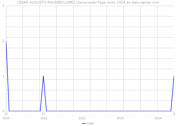 CESAR AUGUSTO RAUSSEO LOPEZ (Venezuela) Page visits 2024 