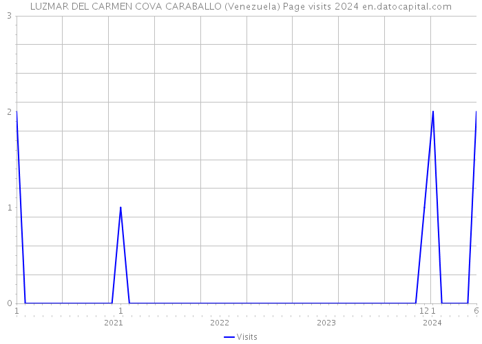 LUZMAR DEL CARMEN COVA CARABALLO (Venezuela) Page visits 2024 