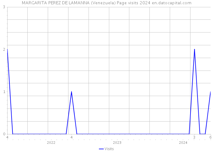 MARGARITA PEREZ DE LAMANNA (Venezuela) Page visits 2024 