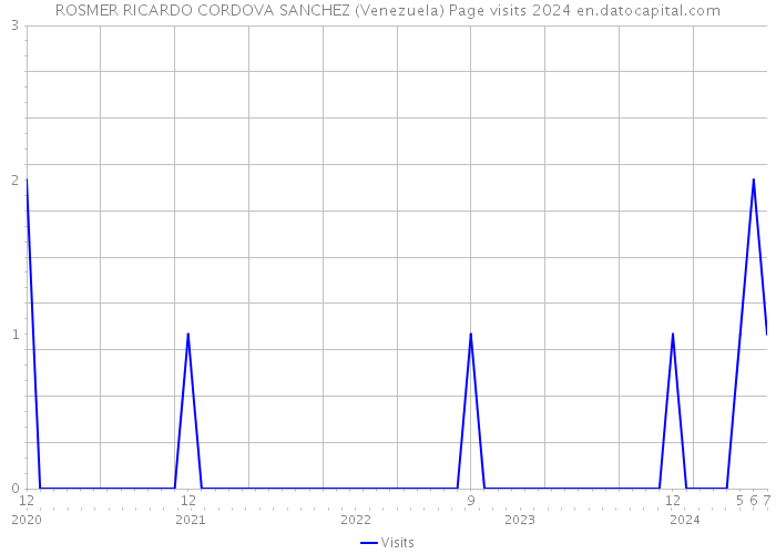 ROSMER RICARDO CORDOVA SANCHEZ (Venezuela) Page visits 2024 