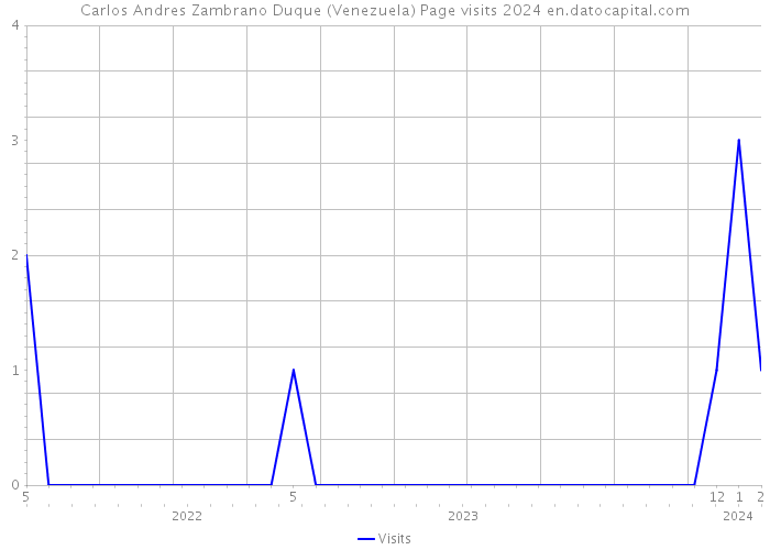 Carlos Andres Zambrano Duque (Venezuela) Page visits 2024 