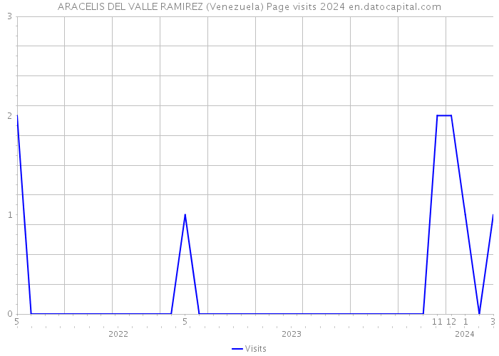 ARACELIS DEL VALLE RAMIREZ (Venezuela) Page visits 2024 