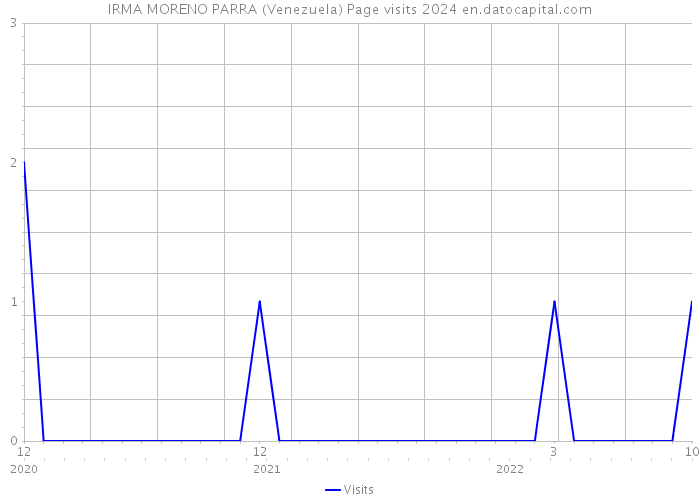 IRMA MORENO PARRA (Venezuela) Page visits 2024 