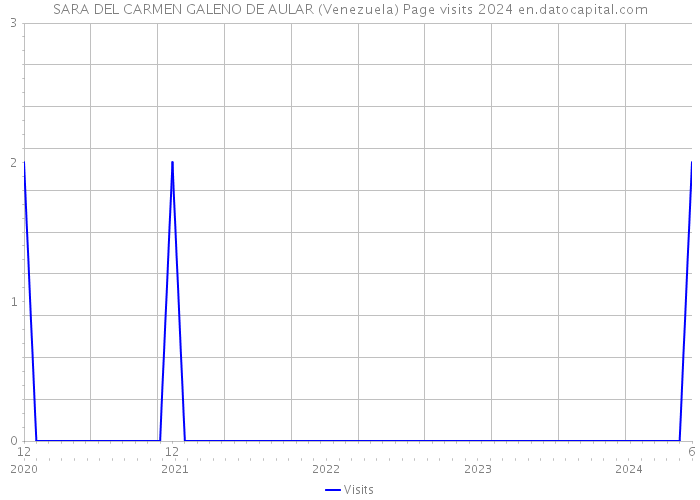 SARA DEL CARMEN GALENO DE AULAR (Venezuela) Page visits 2024 