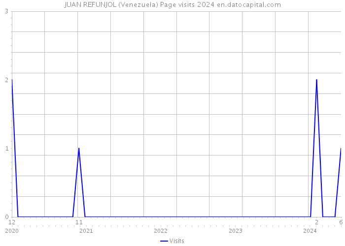 JUAN REFUNJOL (Venezuela) Page visits 2024 