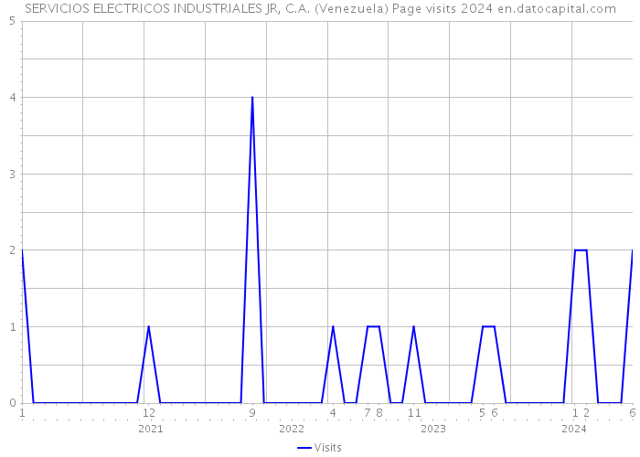 SERVICIOS ELECTRICOS INDUSTRIALES JR, C.A. (Venezuela) Page visits 2024 