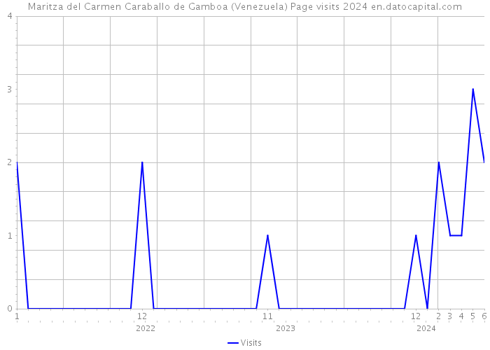 Maritza del Carmen Caraballo de Gamboa (Venezuela) Page visits 2024 