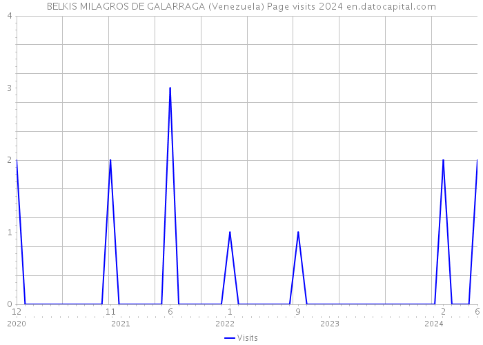 BELKIS MILAGROS DE GALARRAGA (Venezuela) Page visits 2024 