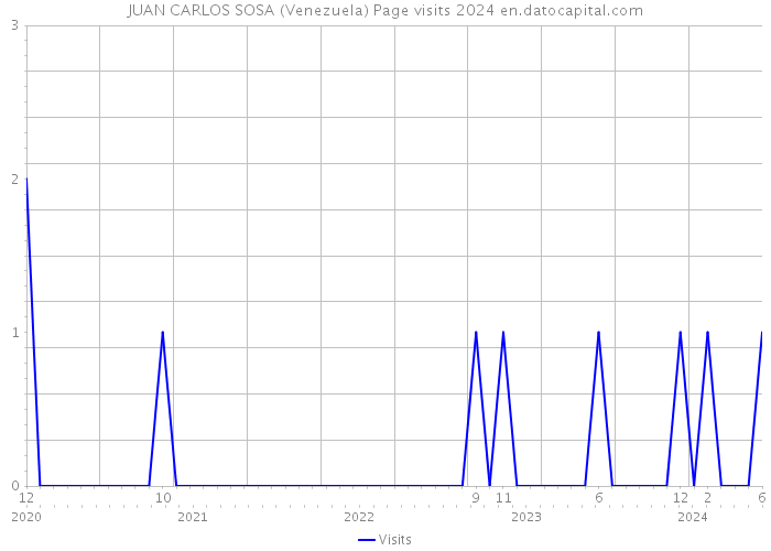 JUAN CARLOS SOSA (Venezuela) Page visits 2024 