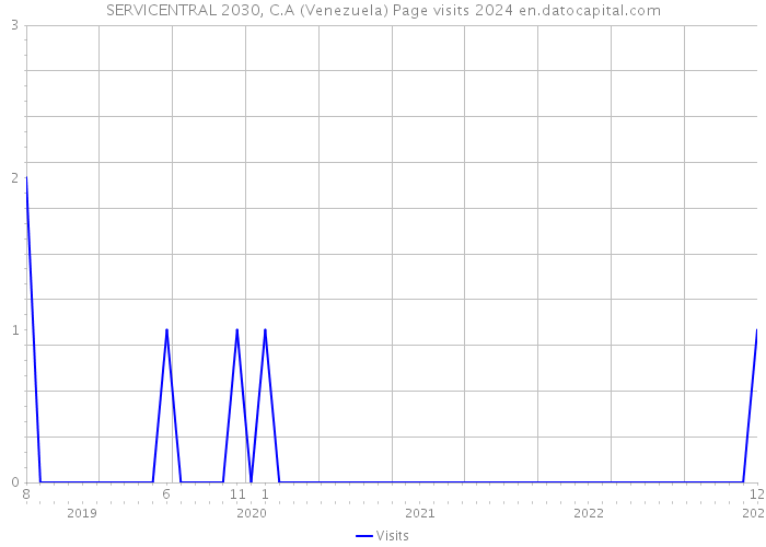 SERVICENTRAL 2030, C.A (Venezuela) Page visits 2024 