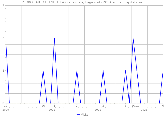 PEDRO PABLO CHINCHILLA (Venezuela) Page visits 2024 