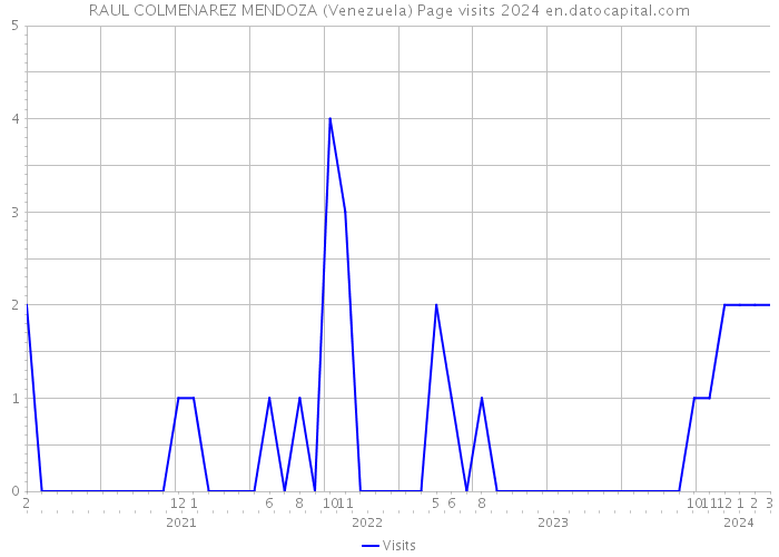 RAUL COLMENAREZ MENDOZA (Venezuela) Page visits 2024 