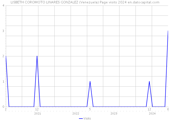 LISBETH COROMOTO LINARES GONZALEZ (Venezuela) Page visits 2024 