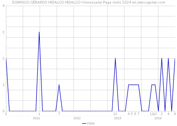 DOMINGO GERARDO HIDALGO HIDALGO (Venezuela) Page visits 2024 
