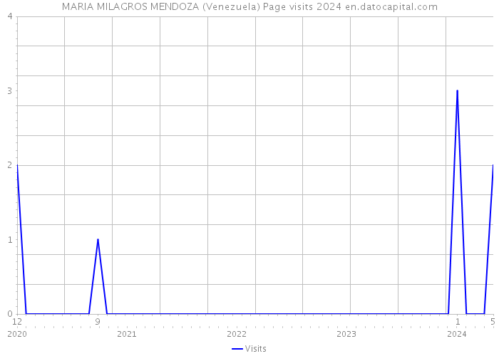 MARIA MILAGROS MENDOZA (Venezuela) Page visits 2024 