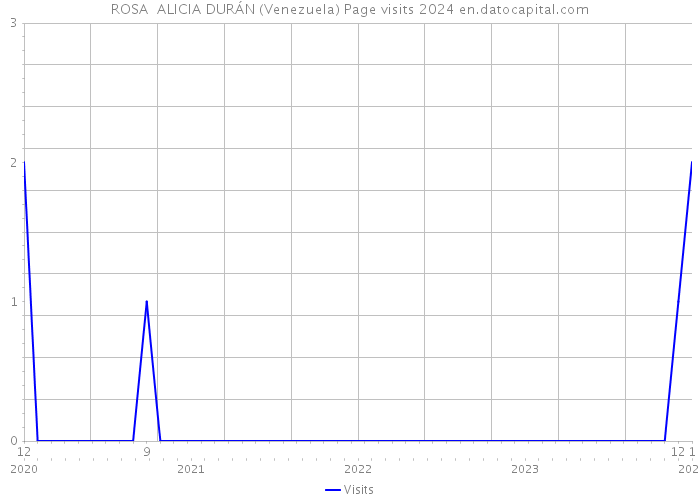 ROSA ALICIA DURÁN (Venezuela) Page visits 2024 