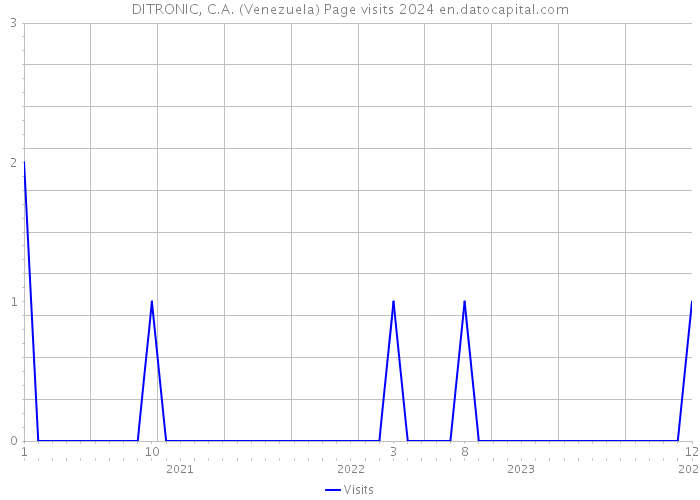 DITRONIC, C.A. (Venezuela) Page visits 2024 