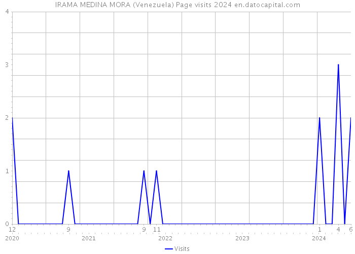 IRAMA MEDINA MORA (Venezuela) Page visits 2024 