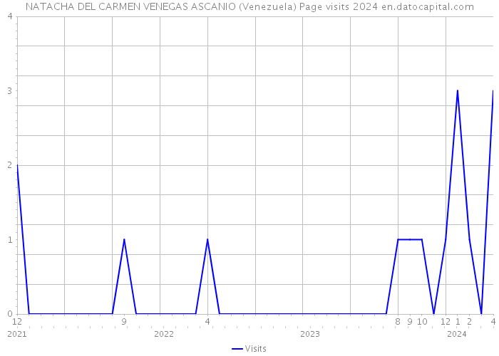 NATACHA DEL CARMEN VENEGAS ASCANIO (Venezuela) Page visits 2024 