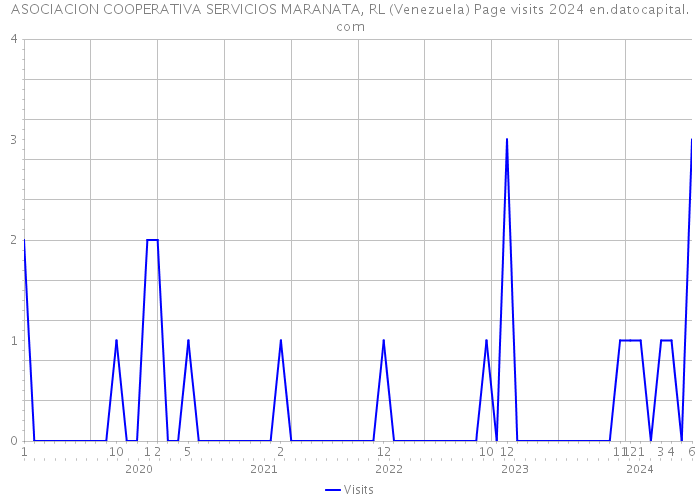 ASOCIACION COOPERATIVA SERVICIOS MARANATA, RL (Venezuela) Page visits 2024 