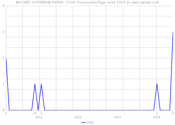 BIAGNEY KATHERINE PARRA COVA (Venezuela) Page visits 2024 