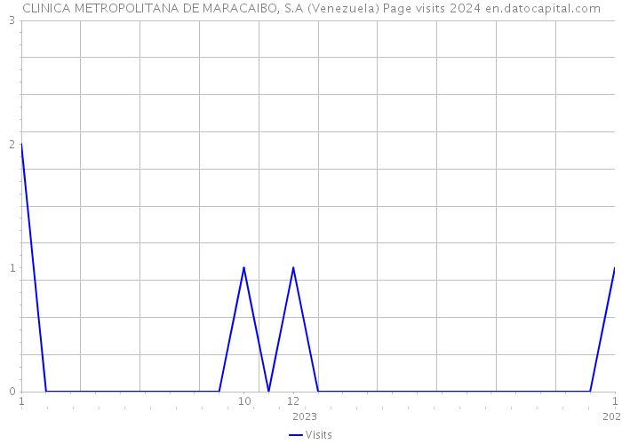 CLINICA METROPOLITANA DE MARACAIBO, S.A (Venezuela) Page visits 2024 