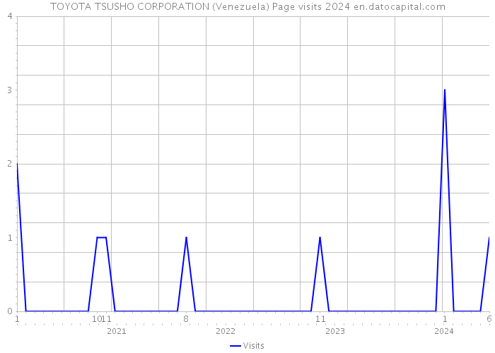 TOYOTA TSUSHO CORPORATION (Venezuela) Page visits 2024 