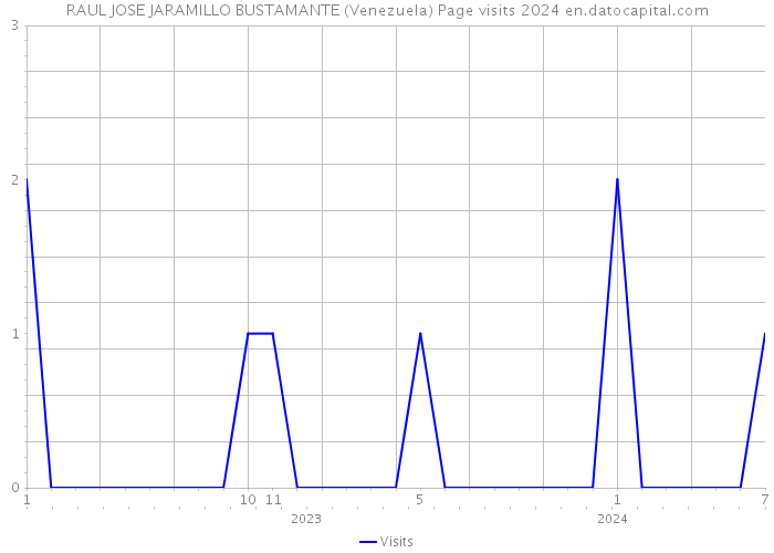 RAUL JOSE JARAMILLO BUSTAMANTE (Venezuela) Page visits 2024 