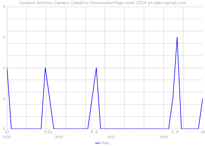 Gustavo Antonio Camero Ceballos (Venezuela) Page visits 2024 