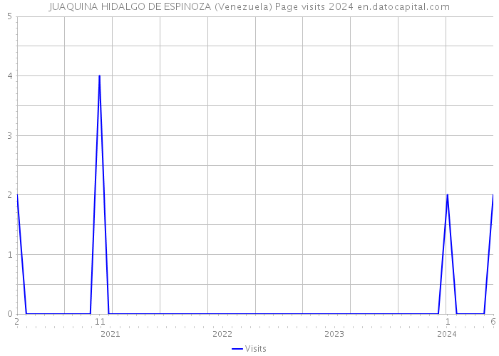 JUAQUINA HIDALGO DE ESPINOZA (Venezuela) Page visits 2024 
