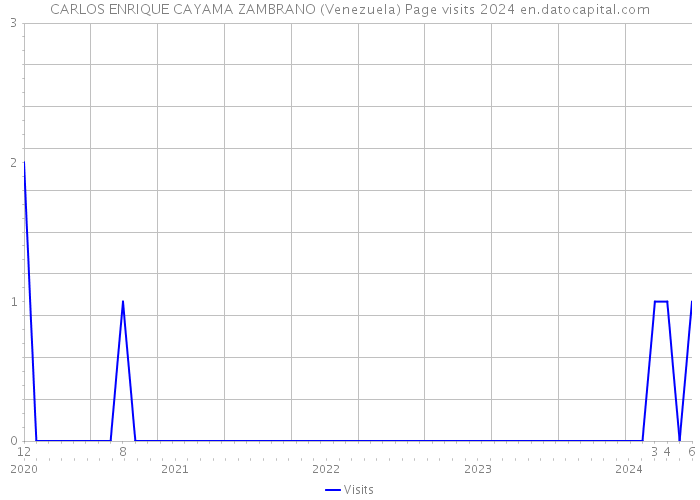 CARLOS ENRIQUE CAYAMA ZAMBRANO (Venezuela) Page visits 2024 