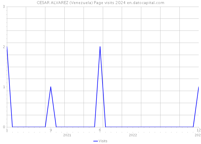 CESAR ALVAREZ (Venezuela) Page visits 2024 