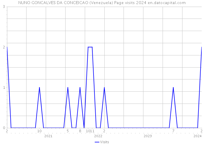 NUNO GONCALVES DA CONCEICAO (Venezuela) Page visits 2024 