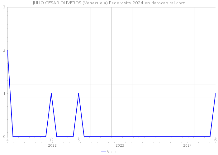 JULIO CESAR OLIVEROS (Venezuela) Page visits 2024 