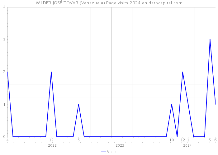 WILDER JOSÉ TOVAR (Venezuela) Page visits 2024 