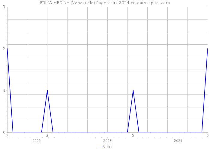 ERIKA MEDINA (Venezuela) Page visits 2024 