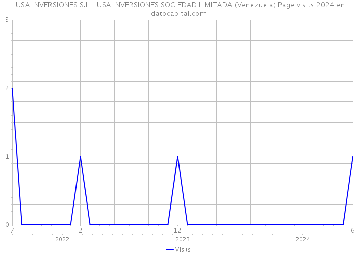  LUSA INVERSIONES S.L. LUSA INVERSIONES SOCIEDAD LIMITADA (Venezuela) Page visits 2024 