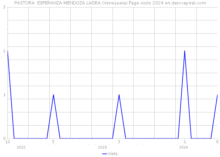 PASTORA ESPERANZA MENDOZA LADRA (Venezuela) Page visits 2024 