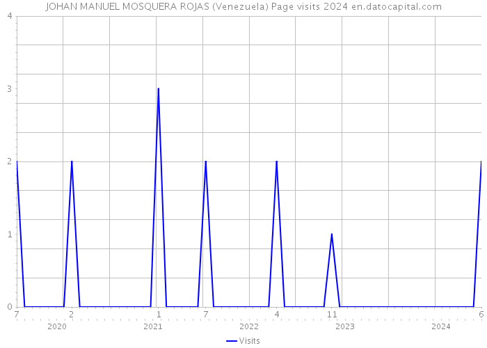 JOHAN MANUEL MOSQUERA ROJAS (Venezuela) Page visits 2024 